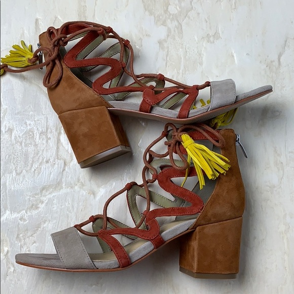 Marc Fisher suede tassel sandals - Picture 4 of 7